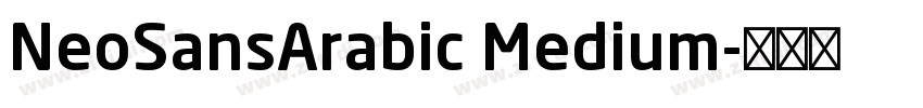 NeoSansArabic Medium字体转换